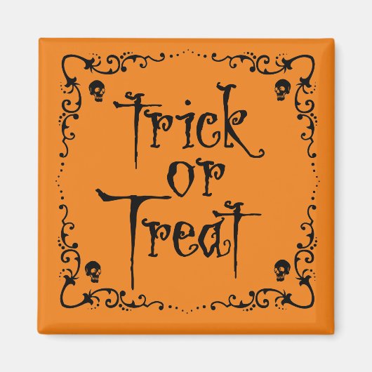 Halloween Trick or treat Magneet (Voorkant)