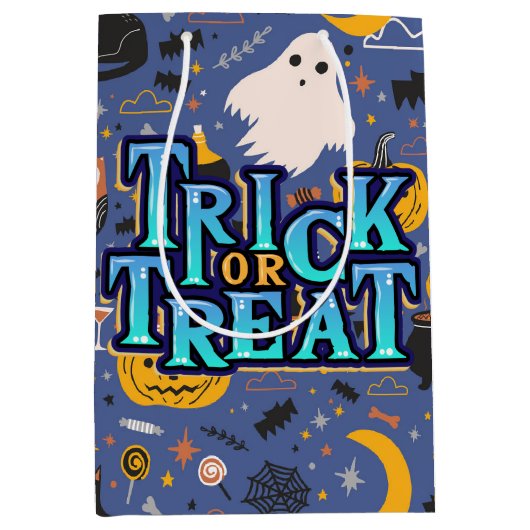 Halloween Trick or treat Medium Cadeauzakje (Voorkant)