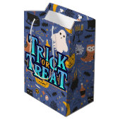 Halloween Trick or treat Medium Cadeauzakje (Achterkant Gekanteld)