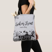 Halloween "Trick or treat" met naam Tote Bag (Dichtbij)