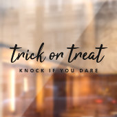 Halloween Trick or treat | Moderne, stijlvolle deu Raamsticker (Vel 2)