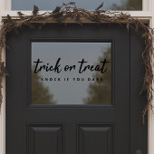 Halloween Trick or treat | Moderne, stijlvolle deu Raamsticker