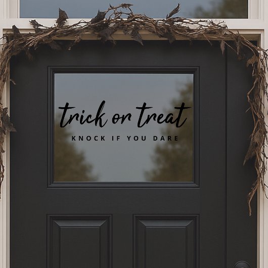 Halloween Trick or treat | Moderne, stijlvolle deu Raamsticker