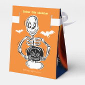 Halloween Trick or treat monster gunst doos Bedankdoosjes (Achterkant)