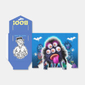 Halloween Trick or treat monster gunst doos Bedankdoosjes (Uitgevouwen)