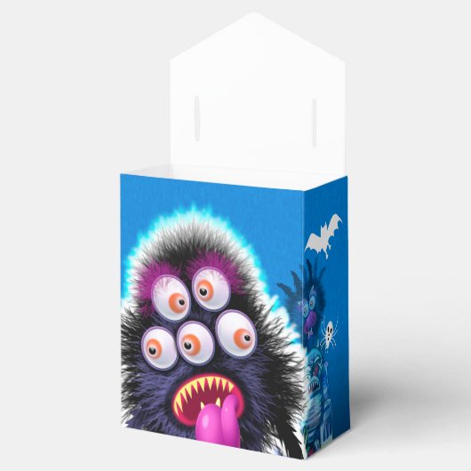 Halloween Trick or treat monster gunst doos Bedankdoosjes (Geopend)