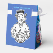 Halloween Trick or treat monster gunst doos Bedankdoosjes (Achterkant)