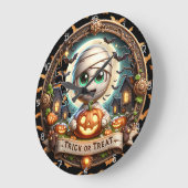 Halloween Trick or treat Mummy Grote Klok (Hoek)