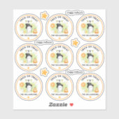 Halloween Trick or treat naam Ghost Kiss Cut Sticker (Vel)