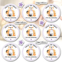 Halloween Trick or treat Naam Meisje Kus Cut