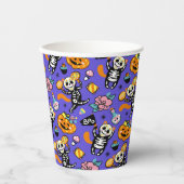 Halloween Trick or treat Papieren Bekers (Voorkant)