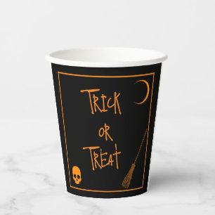 Halloween Trick or Treat Papieren Bekers