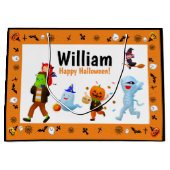 Halloween Trick-or-Treat Parade Persoonlijke tas Groot Cadeauzakje (Voorkant)