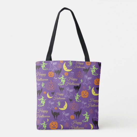 Halloween Trick or treat Pattern Tote Bag (Achterkant)