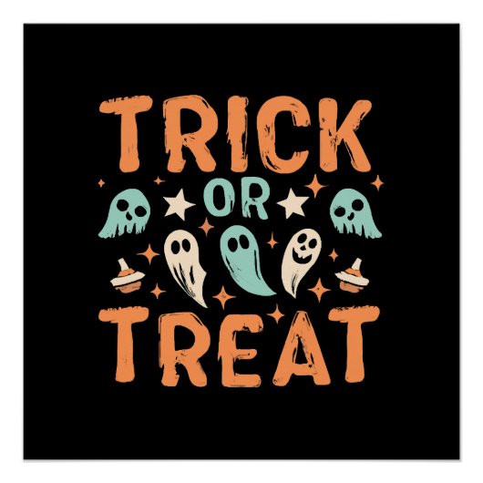 Halloween Trick or treat Perfect Poster (Voorkant)