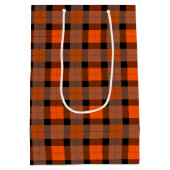 Halloween Trick or treat Plaid Medium Cadeauzakje (Achterkant)