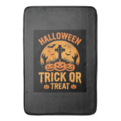 Halloween Trick or Treat Pompoen Begraafplaats Ont Badmat (Voorkant Verticaal)