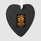Halloween Trick or Treat Pompoen Begraafplaats Ont Ornament (voorkant)