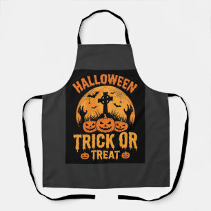Halloween Trick or Treat Pompoen Begraafplaats Ont Schort