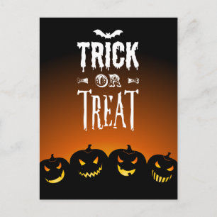 Halloween Trick or treat Postard Briefkaart
