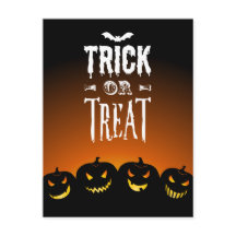 Halloween Trick or treat Postard