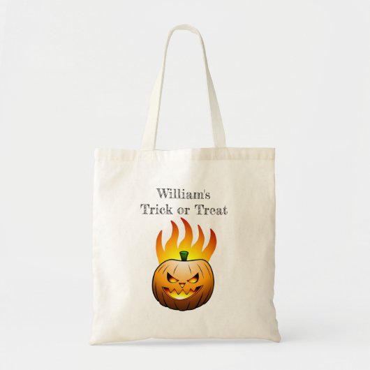 Halloween Trick or treat Pumpkin Tote Bag (Voorkant)