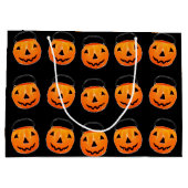 Halloween Trick or Treat Pumpkins Groot Cadeauzakje (Achterkant)