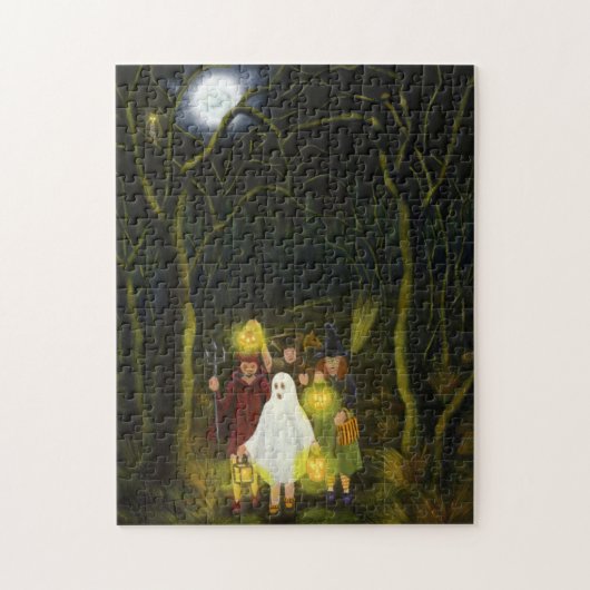 Halloween trick or treat puzzle legpuzzel (Verticaal)
