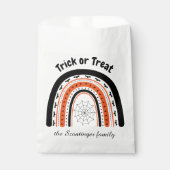 Halloween trick or treat regenboogvleermuizen gepe bedankzakje (Voorkant)
