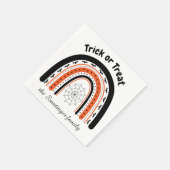 Halloween trick or treat regenboogvleermuizen gepe servet (Hoek)