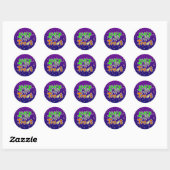 Halloween Trick or treat Ronde Sticker (Vel)
