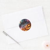 Halloween Trick or treat Ronde Sticker (Envelop)