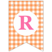 Halloween TRICK OR TREAT Roze pompoenen en gelooid Vlaggetjes (Derde vlag)