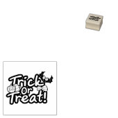 Halloween Trick or treat Rubberstempel (Gestempeld)