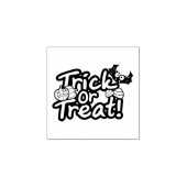 Halloween Trick or treat Rubberstempel (Afrduk)