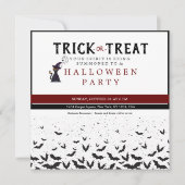 Halloween Trick or treat Scary Cat Party Custome Kaart (Voorkant)