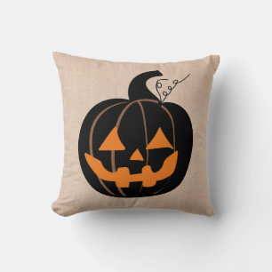 Halloween Trick or treat Scary Pumpkin Burlap Kussen