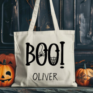 Halloween Trick or treat Schattige Boo Tote Bag