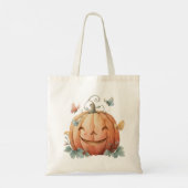 Halloween Trick or treat schouder Canvas tas (Achterkant)