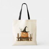 Halloween Trick or treat schouder Canvas tas (Achterkant)