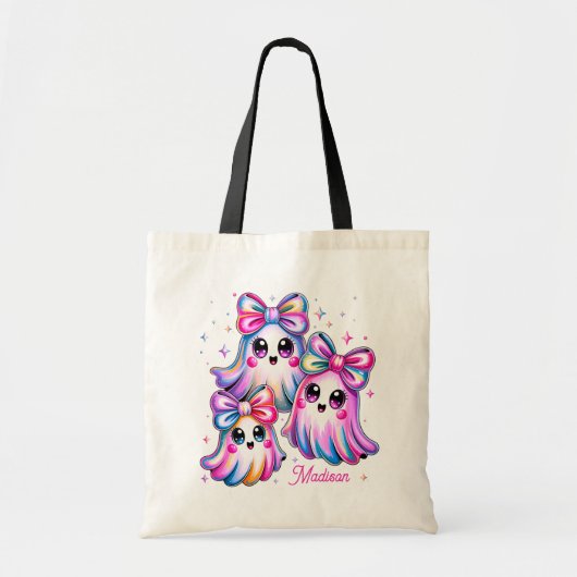 Halloween Trick or treat schouder Canvas tas (Voorkant)