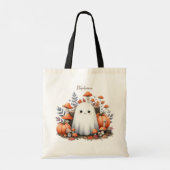 Halloween Trick or treat schouder Canvas tas (Achterkant)
