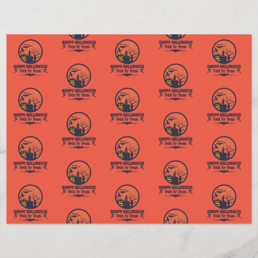Halloween Trick or treat-scrapbook Flyer (Voorkant)