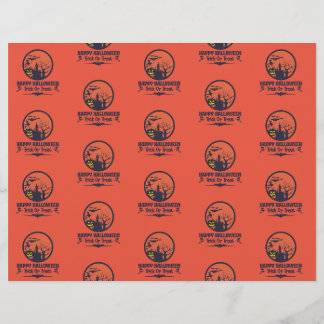 Halloween Trick or treat-scrapbook Flyer