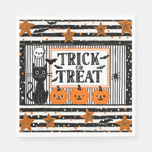 Halloween Trick or Treat Servet (Voorkant)