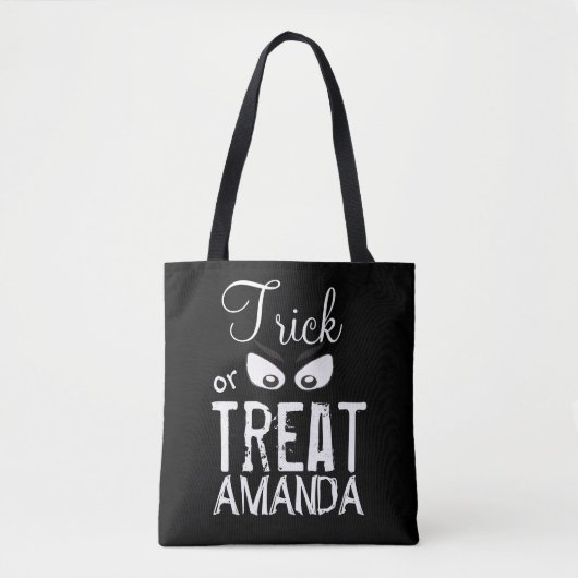 Halloween Trick or treat Simple Scary Ghost Eyes Tote Bag (Voorkant)