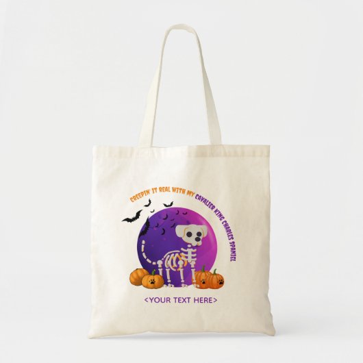 Halloween Trick or treat Snoep Canvas tas (Voorkant)