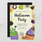 Halloween Trick or treat snoep Kaart (Voorkant / Achterkant)