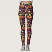 Halloween Trick or treat Snoep Leggings (Voorkant)
