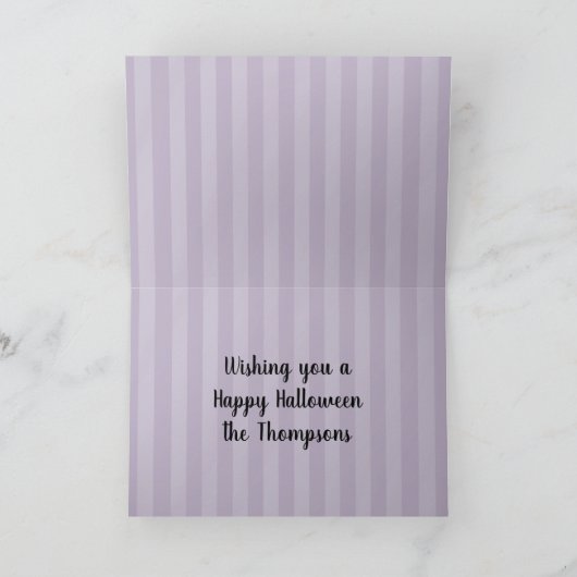 Halloween Trick or treat Snoep Schattige grillig Kaart (Binnen)